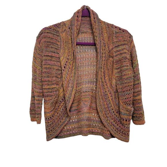 VTG Y2K 90s Shrug Cardigan Mulitcolor One Size - Picture 1 of 7